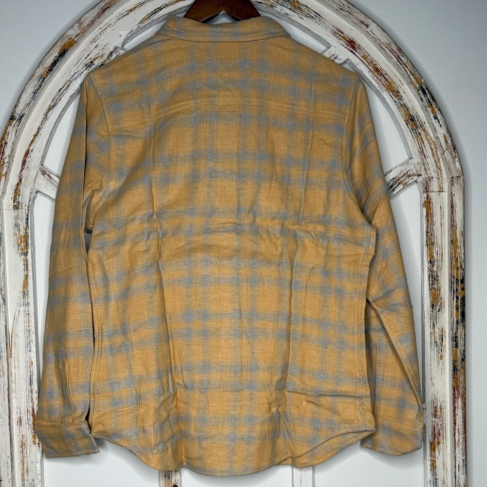 Wildfang The Essential Flannel Button Up- Camel - Picture 4 of 8